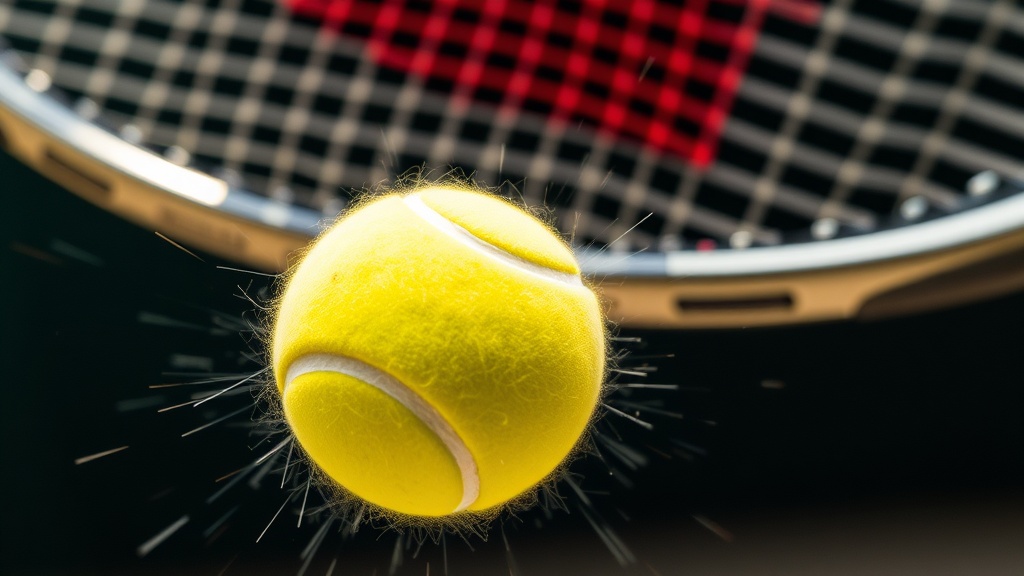 테니스 라켓이 공과 임팩트되는 순간의 물리적 에너지 전달 과정